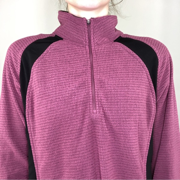 L.L Bean Sweater Long Sleeve Athletic Waffle Knit Outdoor Top Collared Camping - Picture 4 of 11